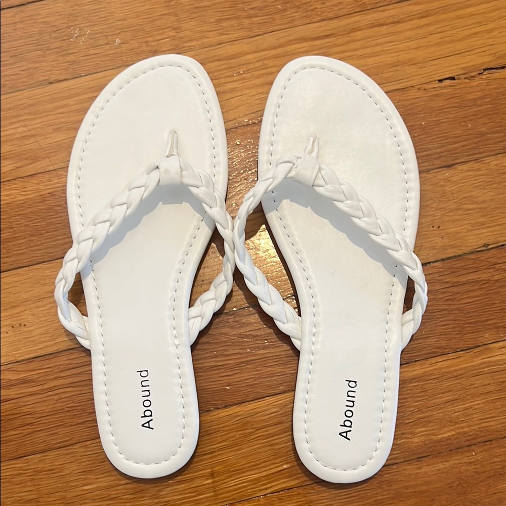 Abound Women's White Braided Sandals